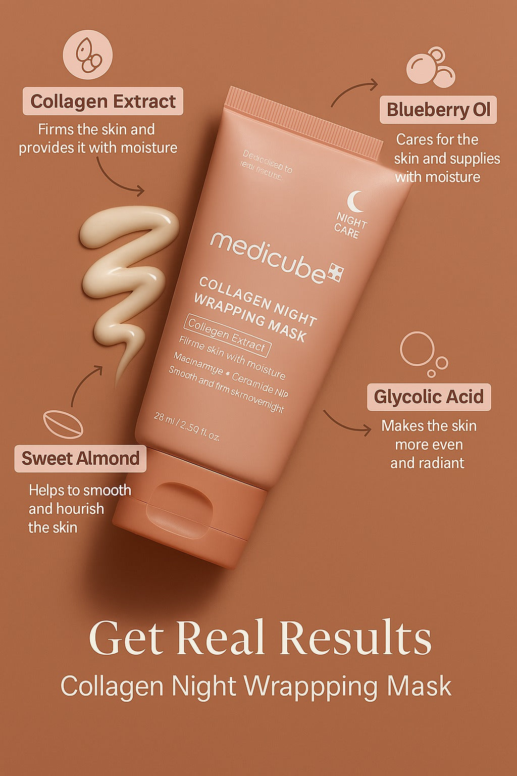 Medicube Collagen Night Wrapping Mask – Deep Firming & Hydrating Overnight Treatment